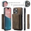 iPhone 16 Pro DG.MING M1 Series 3-Fold Multi Card Wallet Leather Phone Case - 7