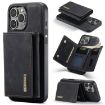 iPhone 16 Pro DG.MING M1 Series Wallet Leather Case - Black - 1