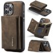 iPhone 16 Pro Max DG.MING M1 Series 3-Fold Multi Card Wallet Leather Phone Case - 1