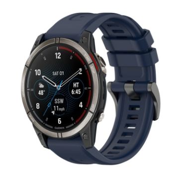 Garmin Quatix 7 Pro Silicone Watch Band - Midnight Blue - 1