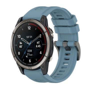 Garmin Quatix 7 Silicone Watch Band - Rock Cyan - 1
