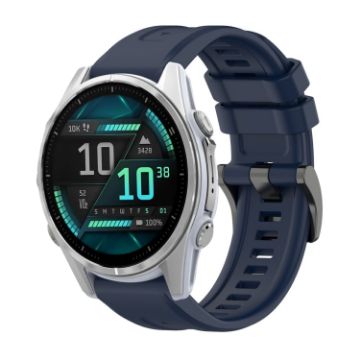 Garmin Fenix 8 AMOLED 43mm Midnight Blue Silicone Watch Band - 1