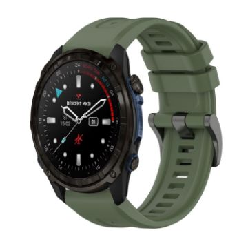 Garmin Descent Mk3i 43mm Dark Green Silicone Watch Band - 1
