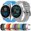 Garmin Descent Mk3 43mm Silicone Watch Band - Rock Cyan - 3