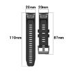 Garmin Descent Mk3 43mm Silicone Watch Band - Rock Cyan - 6