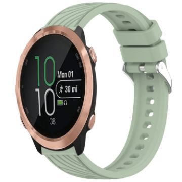 Garmin Forerunner 645/645 Music Silicone Watch Band - Light Green - 1