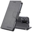 GOOSPERY FANCY DIARY Cross Texture Leather Phone Case - Black - 1