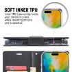 GOOSPERY CANVAS DIARY Fabric Texture Flip Leather Phone Case - Grey - 5