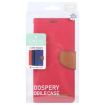 GOOSPERY Canvas Diary Fabric Texture Flip Leather Phone Case - Red - 4