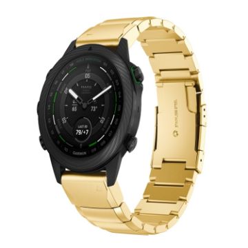Garmin MARQ Golfer 22mm Stainless Steel Watch Band - Gold - 1