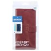 iPhone 16 GOOSPERY BLUE MOON Crazy Horse Texture Leather Phone Case - Wine Red - 4