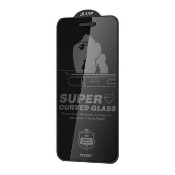 iPhone 16 Pro King Kong 6D Curved Privacy Tempered Glass Film - 1