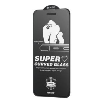 iPhone 16 Pro Max King Kong 6D Curved Frosted Tempered Glass Film - 1