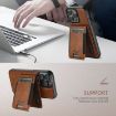 iPhone 16 Suteni H17 Oil Eax Leather MagSafe Detachable Wallet Phone Case - 7