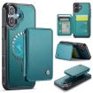 JEEHOOD J05 Business Magnetic RFID Leather Phone Case (Blue Green) - 1