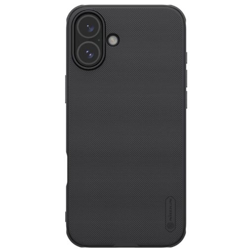 NILLKIN Frosted Shield Pro Magnetic Magsafe Phone Case for iPhone 16 - Black - 1