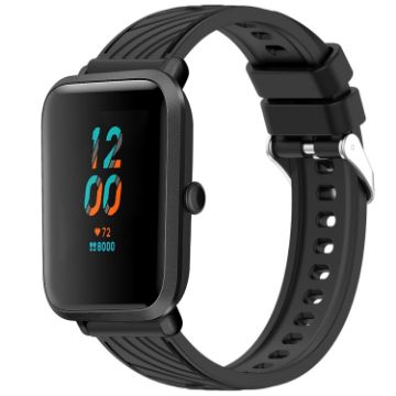 Amazfit Bip 1S Silicone Watch Band - Black - 1
