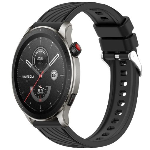 Amazfit GTR 4 Silicone Watch Band - Black - 1
