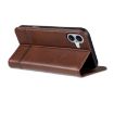 iPhone 16 AZNS Magnetic Calf Texture Flip Leather Phone Case - Dark Brown - 5