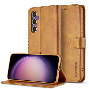 Samsung Galaxy A16 5G Leather Phone Case - Brown - 1