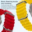Apple Watch Series 10 46mm ZGA Ocean Silicone Watch Band Yellow - 4