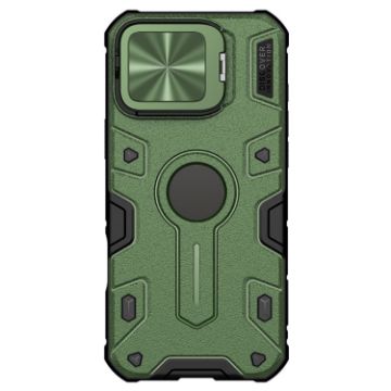 NILLKIN Black Rhino Prop MagSafe Magnetic PC Phone Case for iPhone 16 Pro Max - Green - 1