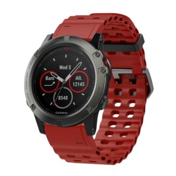 Garmin 22mm Ocean Quick Release Silicone Watch Band - Wine Red - 1
