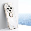 Vivo Y300 Pro White TPU Phone Case with Ring Holder - 1