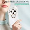 Vivo Y300 Pro White TPU Phone Case with Ring Holder - 2