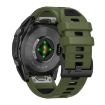 Garmin 22mm Quick Release Silicone Watch Band - Army Green Black - 2