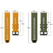 Garmin 22mm Quick Release Silicone Watch Band - Army Green Black - 6