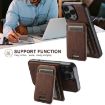 iPhone 16 Pro Suteni H16 Litchi Texture Leather Wallet Case (Brown) - 6