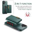 iPhone 16 DG.MING M5 Series Zip RFID Multi Card Detachable Leather Phone Case - 7