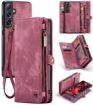 Samsung Galaxy S24 FE 5G CaseMe 008 Leather Phone Case (Wine) - 1