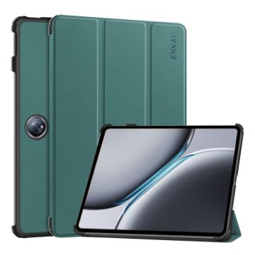 ENKAY Tri-fold Dark Green Tablet Case for OnePlus Pad 2/Pad Pro 12.1 - 1