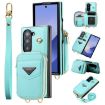Samsung Galaxy Z Fold6 Blue Wallet Phone Case with Multi-Card Slots - 1