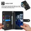 Huawei P60 Pro POLA Love Wallet Leather Phone Case - Black - 4