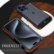 R-JUST Ironwood Hybrid Wood Phone Case for iPhone 16 - 5