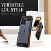 R-JUST Ironwood Hybrid Wood Phone Case for iPhone 16 Pro Max - 8
