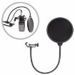 Double-layer Microphone Wind Screen Pop Filter Shield - Black - 1
