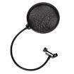 Double-layer Microphone Wind Screen Pop Filter Shield - Black - 3