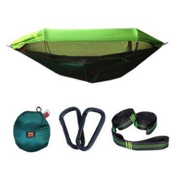 Anti-Mosquito Sunshade Hammock with Mosquito Net - Single/Double Swing Aerial Tent - 1
