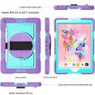Shockproof Silicone + PC Case for iPad 9.7 - 360 Rotation, Shoulder Strap - 2