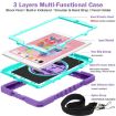 Shockproof Silicone + PC Case for iPad 9.7 - 360 Rotation, Shoulder Strap - 6