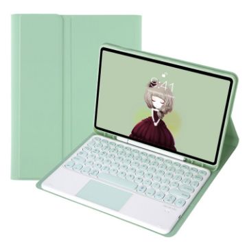 Samsung Galaxy Tab S6 Lite 10.4" Bluetooth Keyboard Case - Light Green - 1