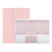 Pink Bluetooth Keyboard Leather Case for Samsung Galaxy Tab S6 Lite - 2
