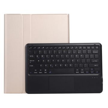 Bluetooth Keyboard Leather Case for Samsung Galaxy Tab S7 FE & S7+ Gold - 1
