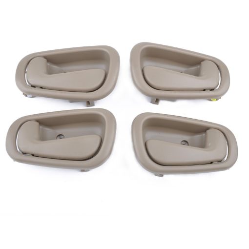 4 PCS Car Inner Door Handles for Toyota Corolla 1998-2002 (Beige) - 1