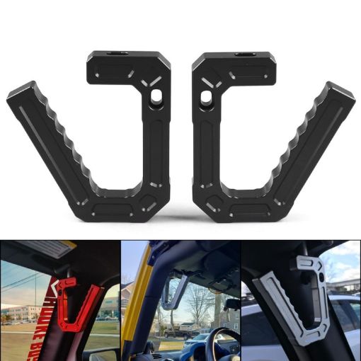 Jeep Wrangler JK 2007-2018 Aluminum Interior Handle (Black) - 1