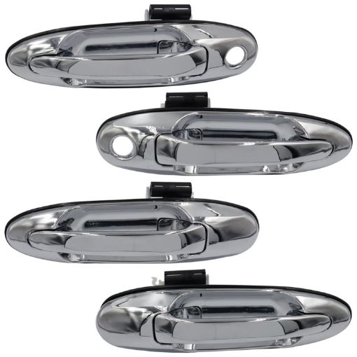 Chrome Outside Door Handle for Toyota Land Cruiser 1998-2007 - 1
